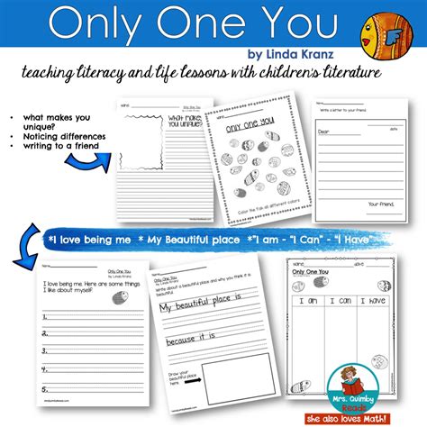 Only One You | by Linda Kranz | Book Companion | Writing and Art Activities - Classful