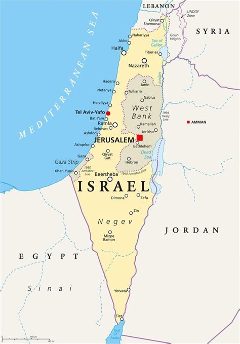 Political Map Of Israel – Map Vector