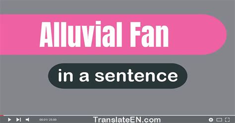 Use "Alluvial Fan" In A Sentence