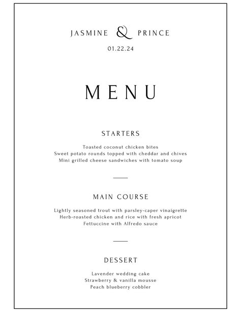 Free Printable And Customizable Fancy Menu Templates Canva, 49% OFF