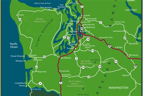 Map Of Western Washington | World Map 07