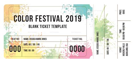 Top 85+ imagen festival ticket template - abzlocal fi