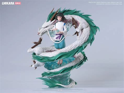 Chihiro Ogino/Sen Haku Mural With LED Spirited Away Resin Statue CHIKARA Studios [Pre-Order ...