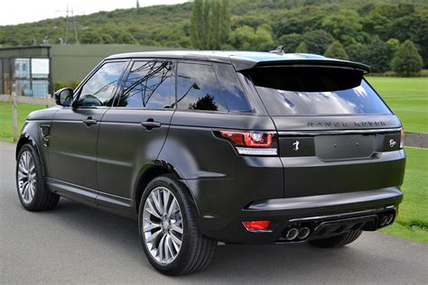 Stealthy Satin Black Range Rover Sport SVR - Reforma UK