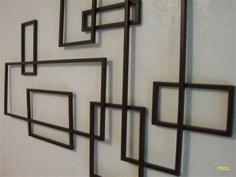 15 Ideas of Abstract Geometric Metal Wall Art