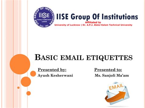 SOLUTION: Basic email etiquettes - Studypool