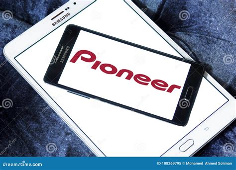 Pioneer Corporation logo editorial image. Image of compact - 108269795