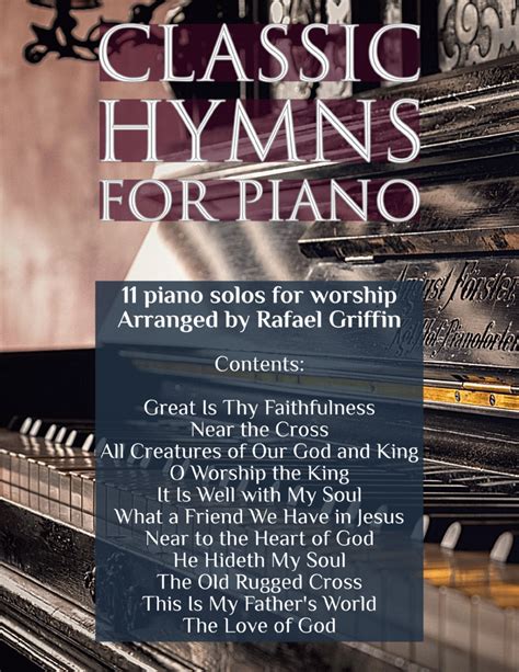 Classic Hymns for Piano: a book collection of 11 piano solos for ...