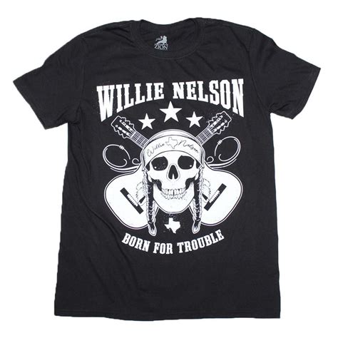 Willie Nelson Skull T-Shirt Check out this awesome Willie Nelson Skull T-Shirt featuring a cool ...