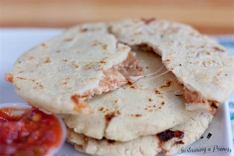 Recipe: Bean and Cheese Pupusas + Meal Plan Monday Week 7 - Sustaining ...