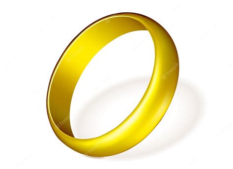 Premium Vector | Gold wedding ring vector jewelry