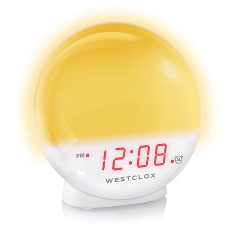 Westclox Sunrise-Sunset Simulator Alarm Clock with Dimmable Nightlight - Travel Alarm Clocks ...