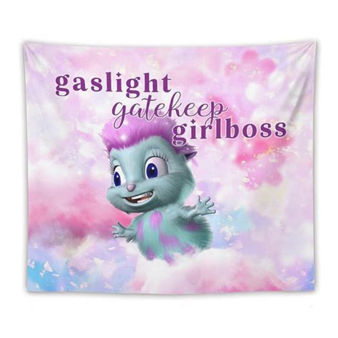 Bibble Happiness Tapestry Girlboss Gaslight Gatekeep - Etsy