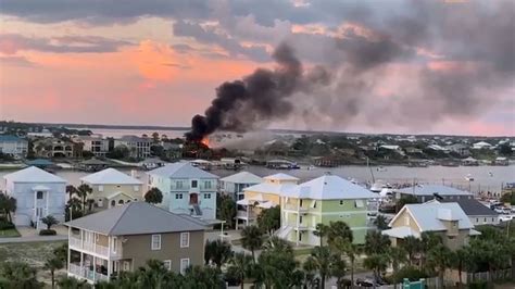 VIDEO: Orange Beach Fire Dept. battles house fire on Ono Island | WJTC