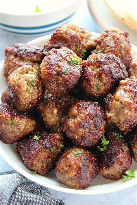 Greek Meatballs - Crunchy Creamy Sweet