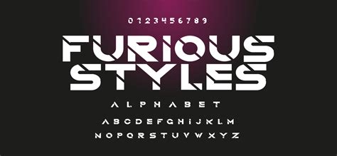 Fast and furious style fonts. Vector. 16838876 Vector Art at Vecteezy