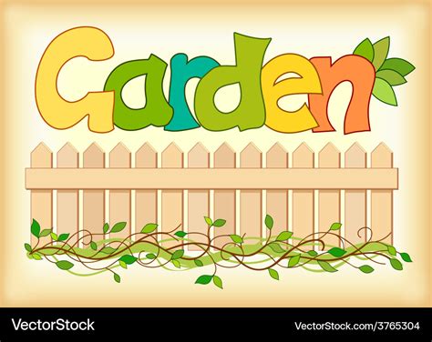 Word garden Royalty Free Vector Image - VectorStock