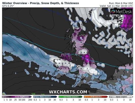 Met Office issues new round of snow warnings as snow to hammer Britain ALL WEEK | Weather | News ...