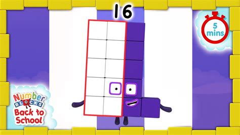 All the Best Sixteen Moments | Level 3 | Numberblocks - YouTube