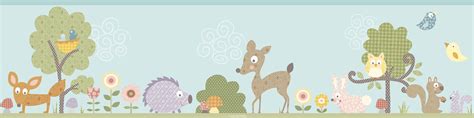 Free download Forest Woodland Animals Wallpaper Border [1500x375] for ...