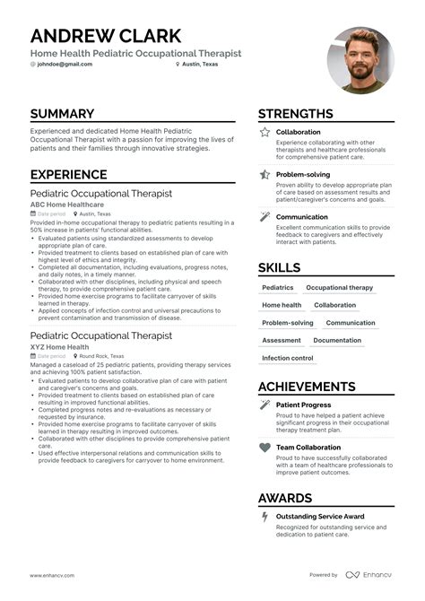 5 Occupational Therapist Resume Examples & Guide for 2023