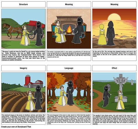 Because I could not stop for Death Storyboard by 17a2140f