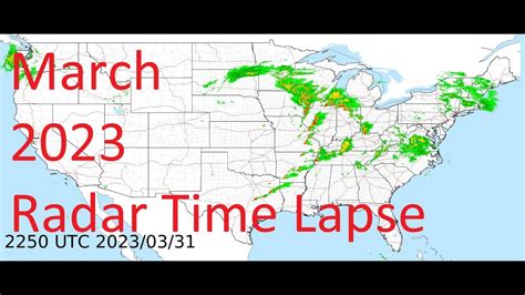 March 2023 US Weather Radar Time Lapse Animation - YouTube