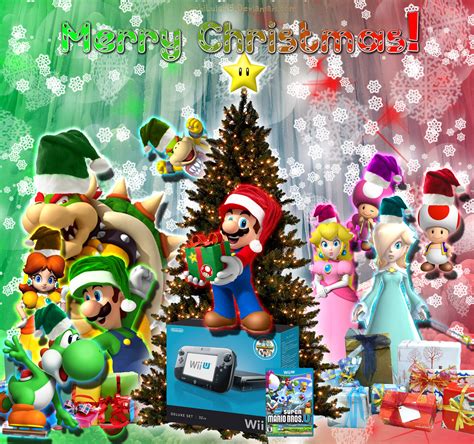 2012 Mario Christmas Background by YoshiLuigi45 on DeviantArt