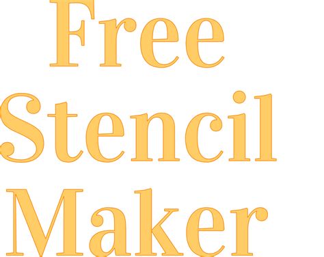 "Free Stencil Maker" stencil. Print, customize, or make your own free at http://RapidRe… | Free ...