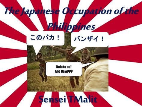 The japanese occupation of the philippines