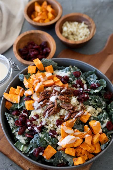 Harvest Bowl Recipe with Quinoa, Kale & Roasted Sweet Potatoes