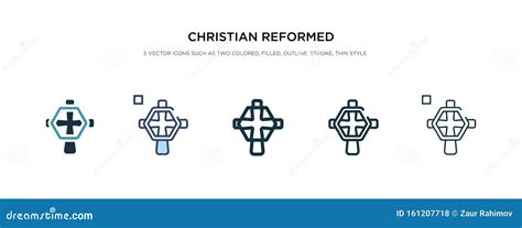 Christian Reformed Church Icon in Different Style Vector Illustration ...