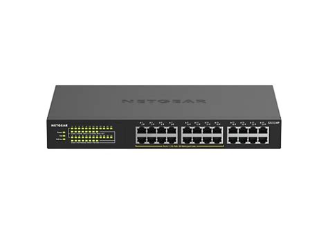 NETGEAR 24-port Gigabit Ethernet Unmanaged PoE+ Switch with 190W PoE Budget - GS324P-100NAS ...