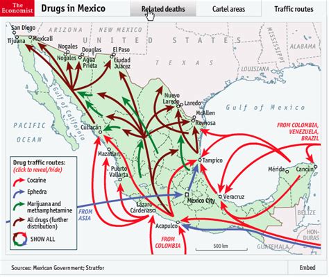 Sinaloa Cartel Map In Us