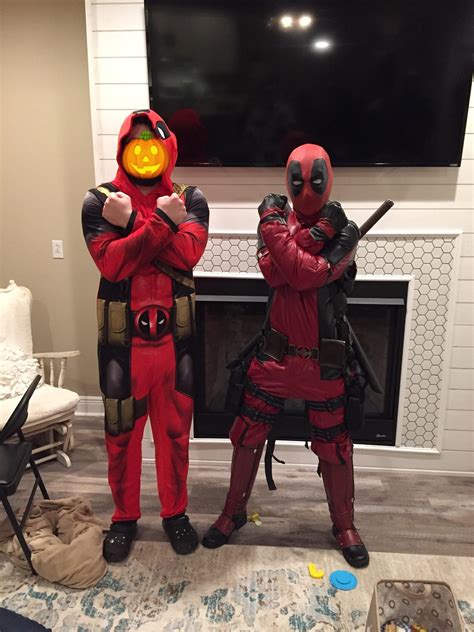 My husbands $30 Deadpool costume versus my brothers $400 Deadpool ...