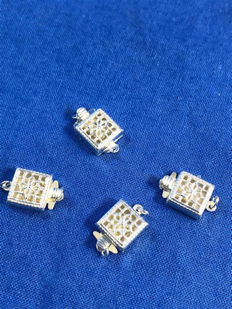 Silver Filigree Box Clasps in my #etsy shop: https://etsy.me/2yjFKEq #supplies #silver #jewel ...