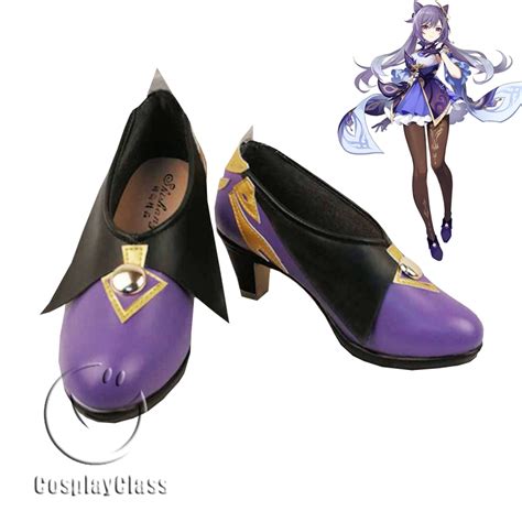 Genshin Impact Keqing Cosplay Shoes - CosplayClass