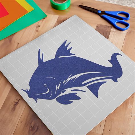 Catfish Silhouette SVG File for Cricut, Silhouette, and Laser Machines