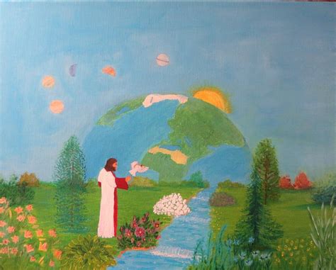 Creation of Heaven and Earth Painting by Rosie Foshee - Fine Art America