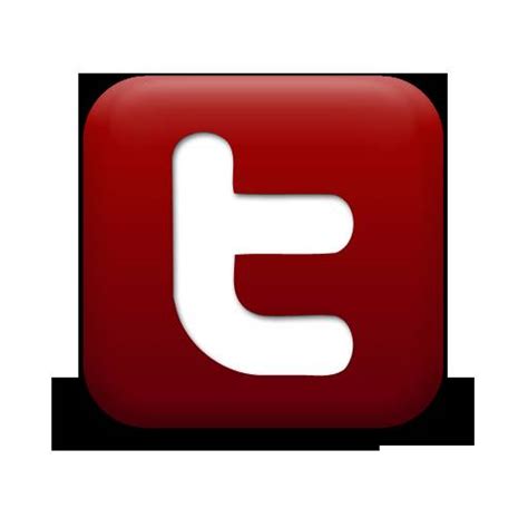 8 Red Twitter Icon Images - Twitter Circle Icon, Red Twitter Logo and ...