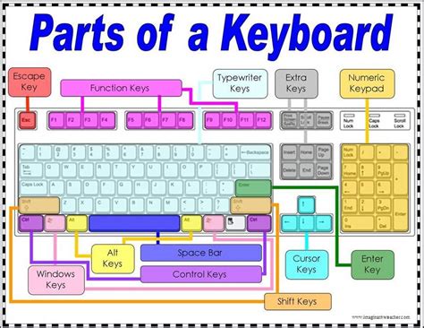 COMPUTERHWS: PARTS OF A COMPUTER KEYBOARD