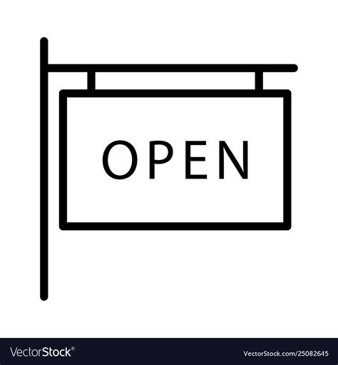 Open board Royalty Free Vector Image - VectorStock