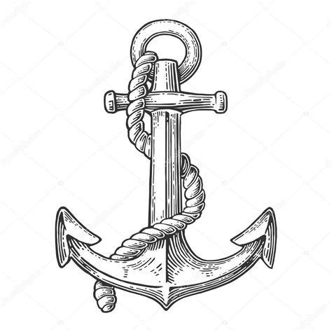 Vintage Anchor Drawing at GetDrawings | Free download