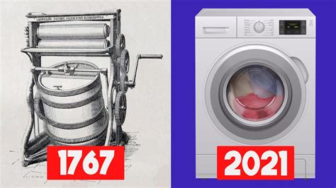 Evolution of Washing Machines [1767-2021] | History - YouTube