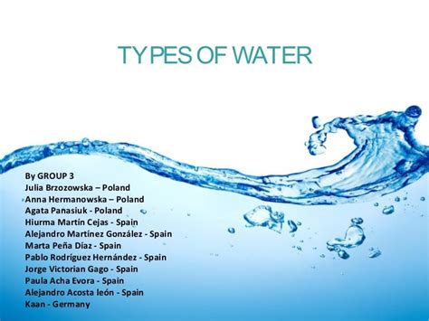 Types of water by Group3