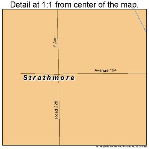 Strathmore California Street Map 0675280