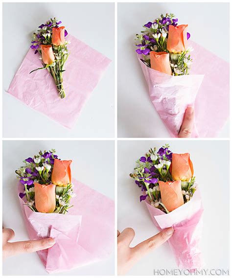 DIY Mini Flower Bouquets - Homey Oh My