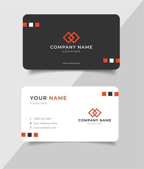 simple business name card template 10515731 Vector Art at Vecteezy