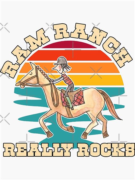 "funny Ram Ranch Really Rocks, Ram Ranch, Ram Ranch Lyrics" Sticker for Sale by el-mehdi-ds ...