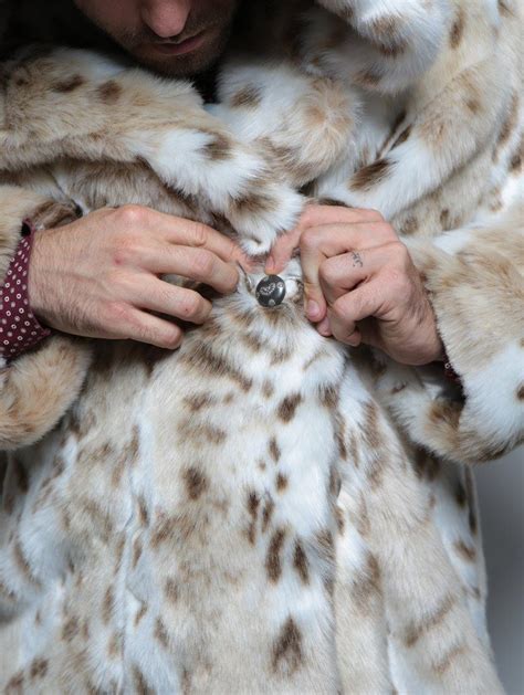 Classic Siberian Snow Leopard Faux Fur Coat